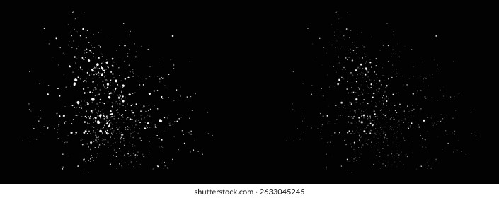 Real snowflakes isolated blizzard background design