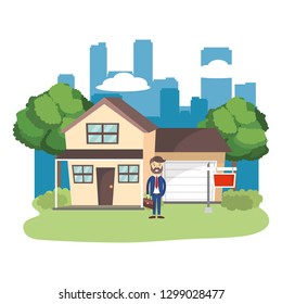 real state agent cartoon