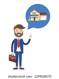 real state agent cartoon