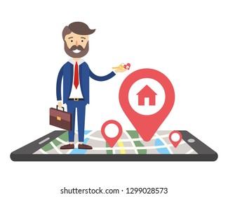 real state agent cartoon