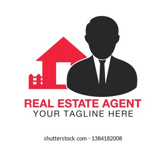 Real state agent logo. Editable vector eps.