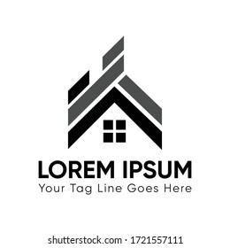 Real State Branding vector Logo For Cons-traction Business Architecture icon and symbol for House Building logo Design Template on white background