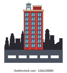 real state building cartoon