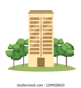 real state building cartoon