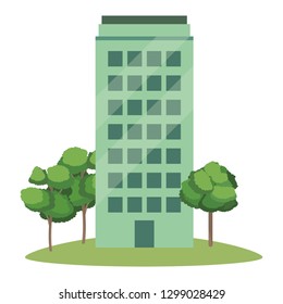 real state building cartoon