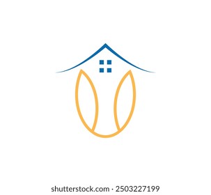 Immobilien Gebäude Logo Symbol Illustration abstrakte Hintergrund Design.