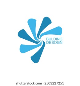 Diseño de fondo abstracto de ilustración de icono de logotipo de edificio inmobiliario.
