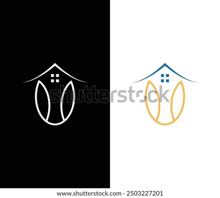 Real state bulding logo icon illustration abstract background design.