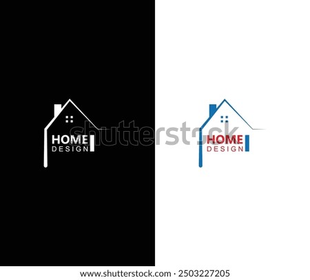 Real state bulding logo icon illustration abstract background design.