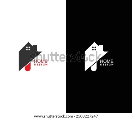 Real state bulding logo icon illustration abstract background design.