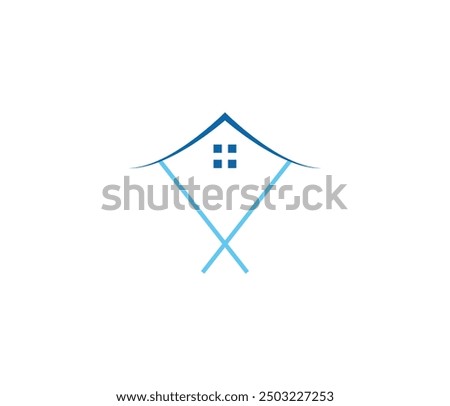 Real state bulding logo icon illustration abstract background design.