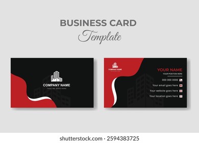 Real state business card modern professional design
