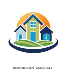 Real State Business Icon Vector Artwork Business Design