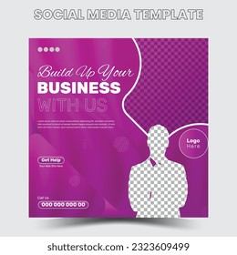 Real State Business social media banner, web banner template. Corporate Promotional banner for social media post.