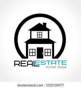 real state design over white background vector illustration 