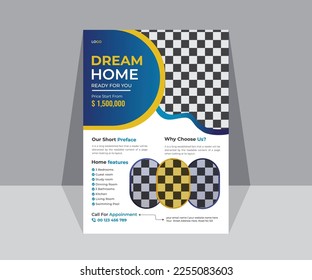 Real State Flyer Design Template 2023 Banner Brochure Poster Design Advertising Marketing Leaflet Presentation Layout Vector Print Editable  Colorful Modern Minimal Creative Luxury Abstract Branding 