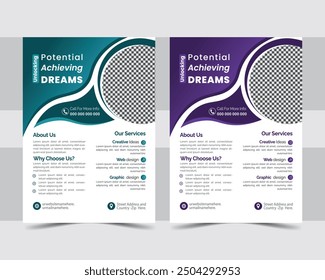 Real state flyer template for corporate company Premium Vector.Modern Social Media banner template can be edited.
Modern Real state flyer templates. a4 size , two colors .
