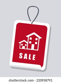 real state graphic design , vector illustration