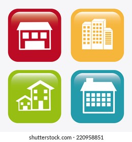 real state graphic design , vector illustration
