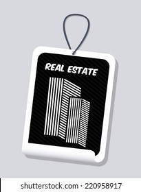 real state graphic design , vector illustration