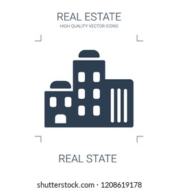 real state icon. high quality filled real state icon on white background. from real estate collection flat trendy vector real state symbol. use for web and mobile