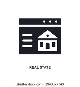 real state isolated icon. simple element illustration from real estate concept icons. real state editable logo sign symbol design on white background. can be use for web and mobile