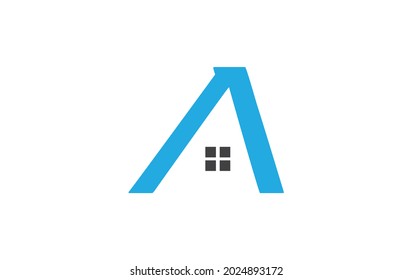Real state logo design by A letter