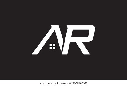 Real state logo design by AR letter