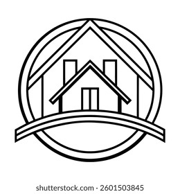 real state logo design element