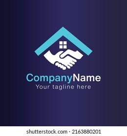 Diseño del logotipo de Real State, logotipo para el hogar y el negocio y color y vector abstractos simples.