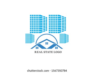 Real state logo design & illustration vector art - Vector