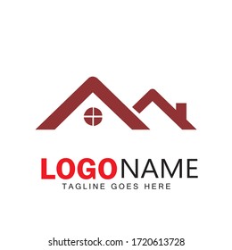 real state logo design & illustration vector art 