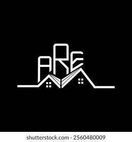 ARE Real state logo design, ARE simple and modern logo. ARE luxurious alphabet design  