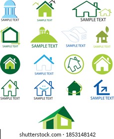 Real state logo design Templates & illustration vector art. These logo icons incorporate with abstract shape in the creative way.