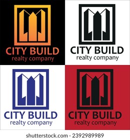 Real state logo design Templates illustration vector art. These logo icons incorporate with abstract shape in the creative way.