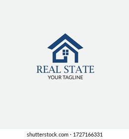 Logotipo de estado real con estilo Moderno para la construcción, arquitectura, residencia , hotel , negocios inmobiliarios , interior de casa