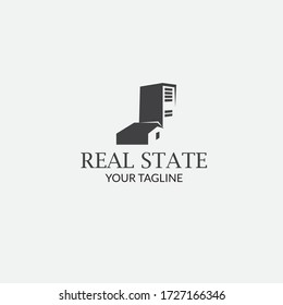 Real State Logo with style Modern for Construction ,architecture, residence , hotel , property business , home interior