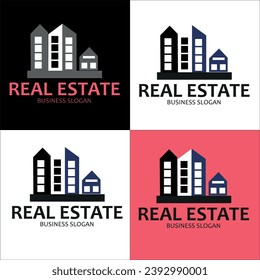Real State Logo with style Modern for Construction, architecture , residence, hotel, property business, home interior or exterior