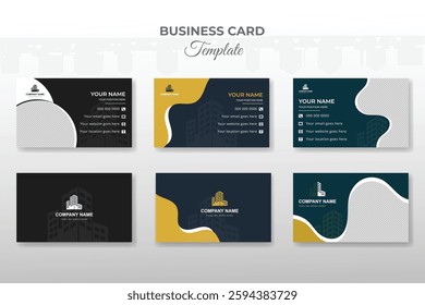 Real state modern creative business card set design