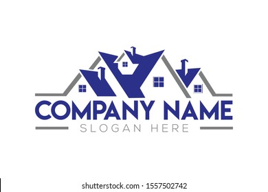 Real state, Restoration, Roofing, House Services, Construction house. home vector logo design. architect sign or symbols. architecture icons. building and construction. house repairs. 