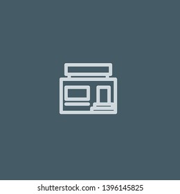 Real State vector icon. Real State concept stroke symbol design. Thin graphic elements vector illustration, outline pattern for your web site design, logo, UI. EPS 10.