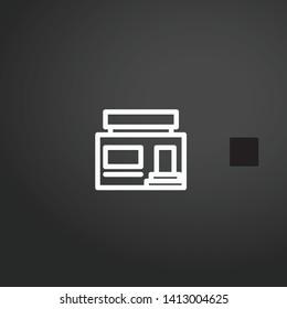 Real State vector icon. Real State concept stroke symbol design. Thin graphic elements vector illustration, outline pattern for your web site design, logo, UI. EPS 10.