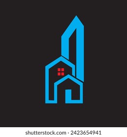 Real State Vector Logo Design .Abstract Real State Design .