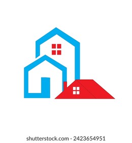 Diseño de logotipo de vectores de estado real. Resumen Diseño de estado real.