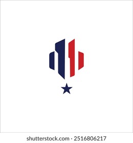 Design de logotipo de vetor de estado real 