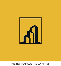 Diseño de ilustración de logotipo de Vector inmobiliario