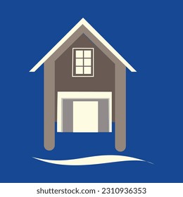 real stead home, House, vector.