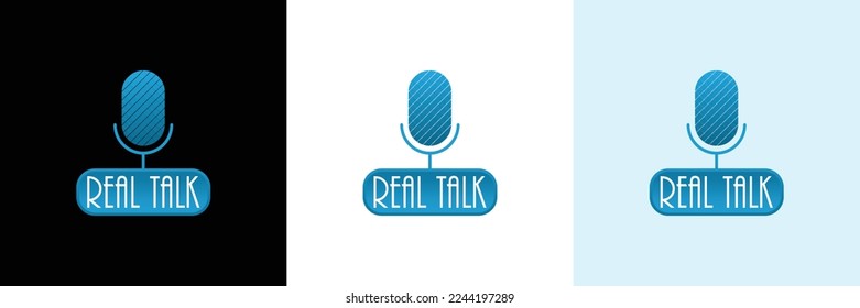 Real Talk Podcast logo design