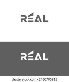 Plantilla de símbolo de identificación de logotipo basado en texto real  