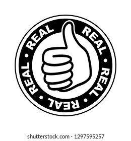 Real thumbs up icon